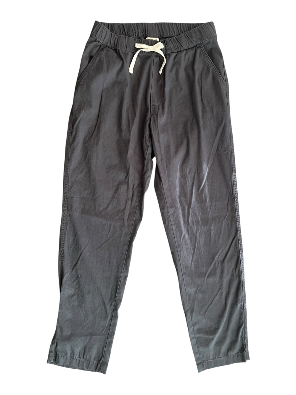 Pact Charcoal Drawstring Casual Pants Size Small